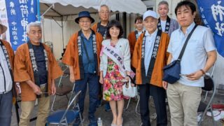 片山さつき in ふなばし市民まつり